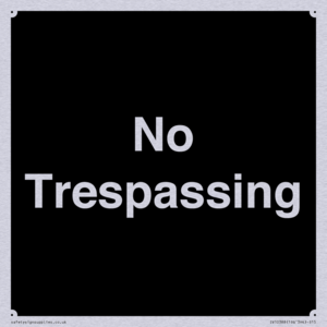No Trespassing